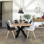 Voir la diapositive 2 : TOILINUX Lot de 4 chaises design scandinave BAYA