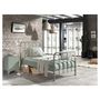 Voir la diapositive 2 : Vipack Lit et chevet 90x200 vert Bronxx