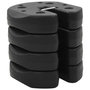 Voir la diapositive 2 : VIDAXL Poids pour belvedere 4 pcs Noir 220x50 mm Beton