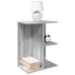 VIDAXL Tables de chevet 2 pcs sonoma gris bois d'ingenierie