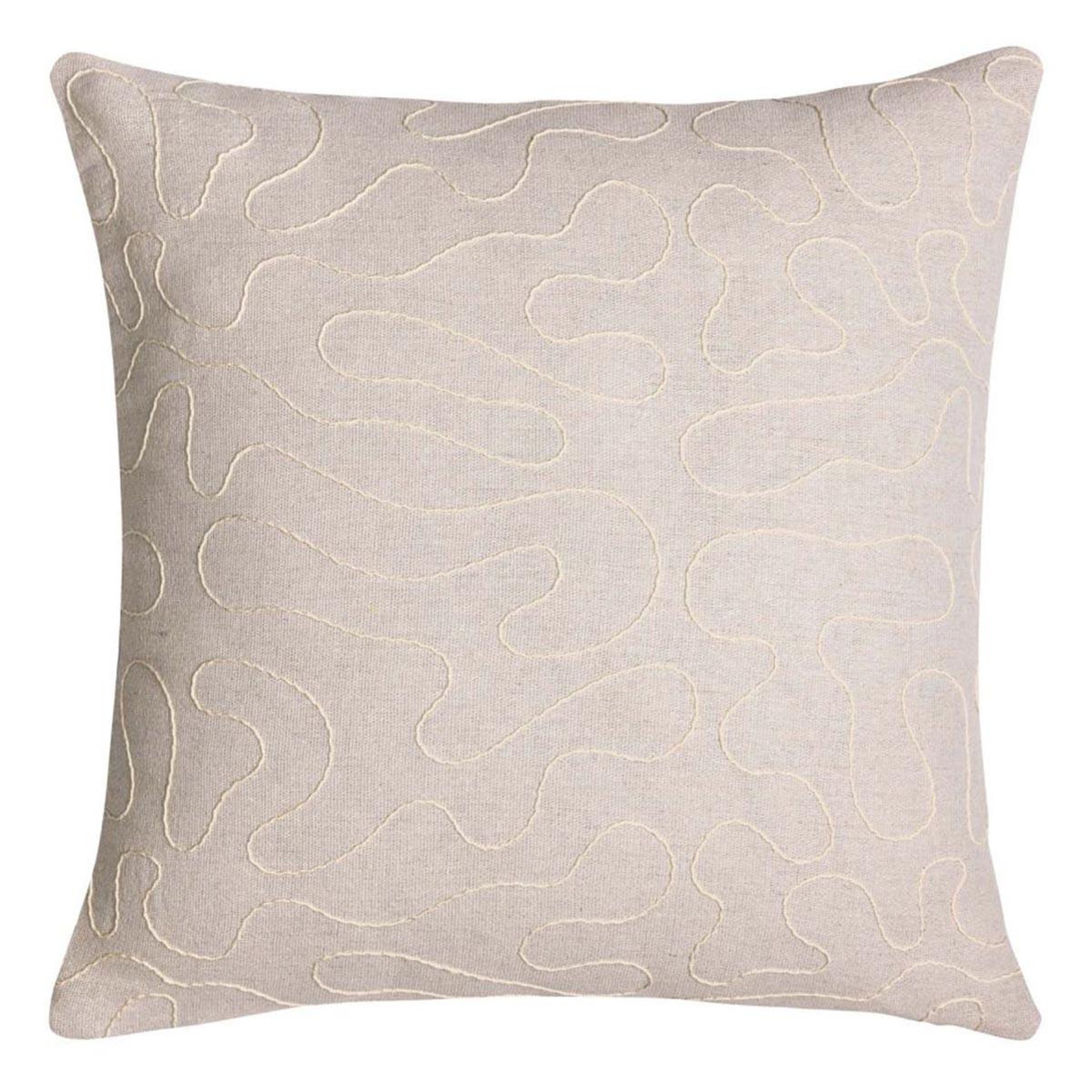 Douceur d'Intérieur Coussin déco fantaisie  cirana  45x45cm naturel