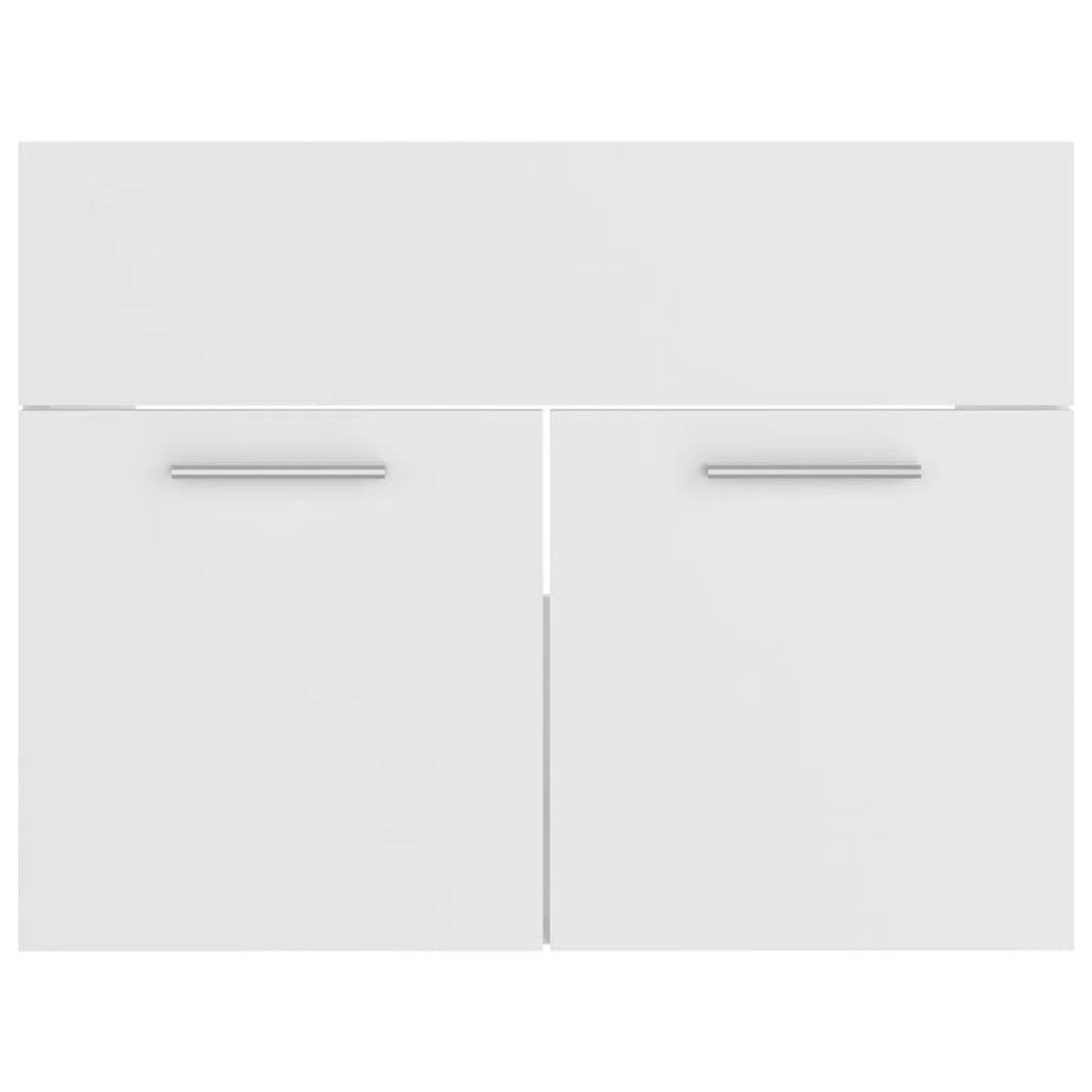 Voir la diapositive 5 : VIDAXL Ensemble de meubles de salle de bain Blanc Bois d'ingenierie