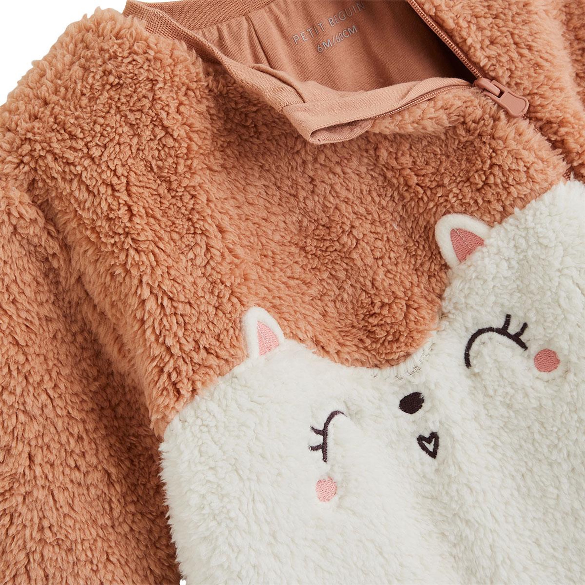 Voir la diapositive 3 : Petit BÃ©guin Surpyjama bébé en sherpa aimée