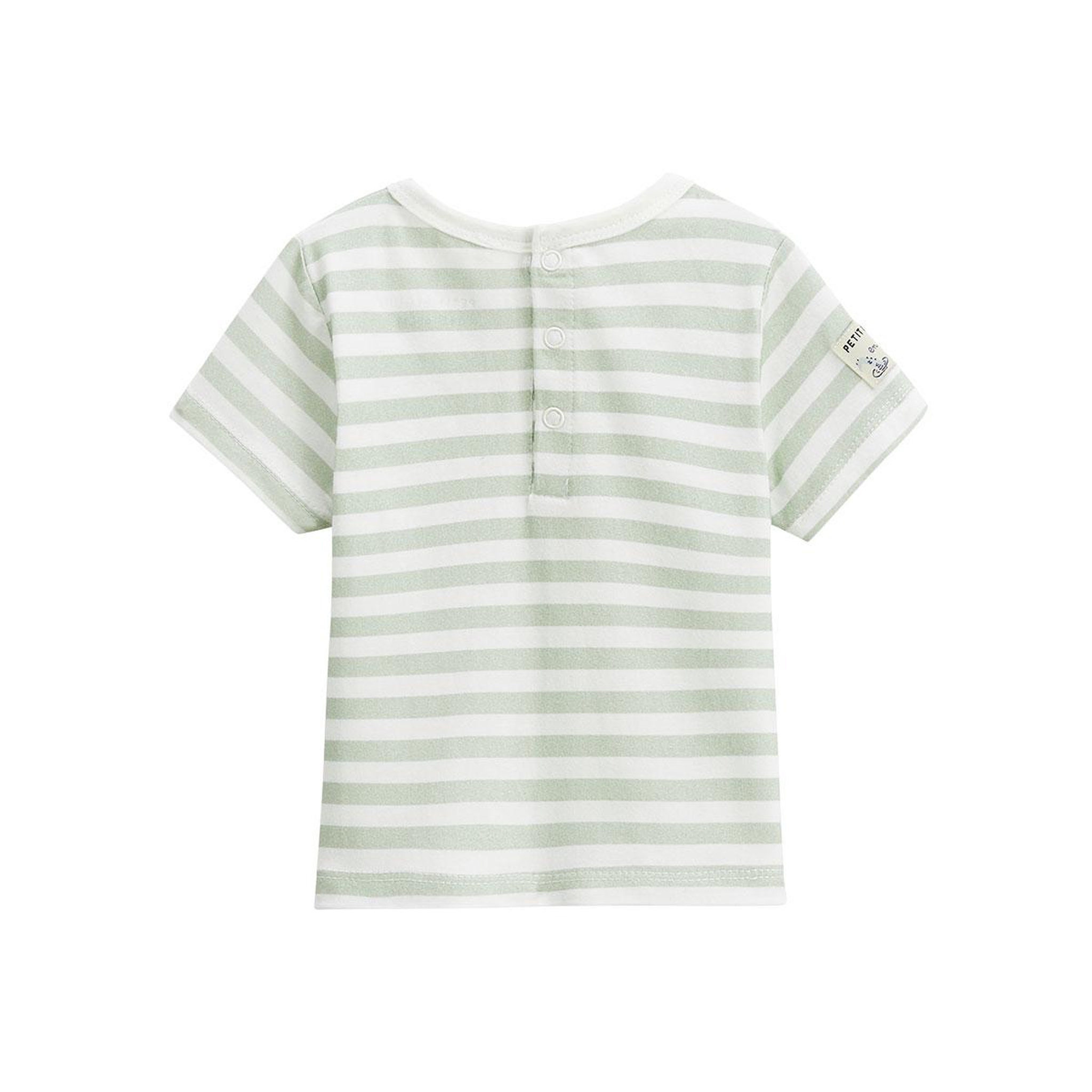 Voir la diapositive 4 : Petit Béguin Ensemble salopette bébé en éponge et t-shirt crocro rigolo