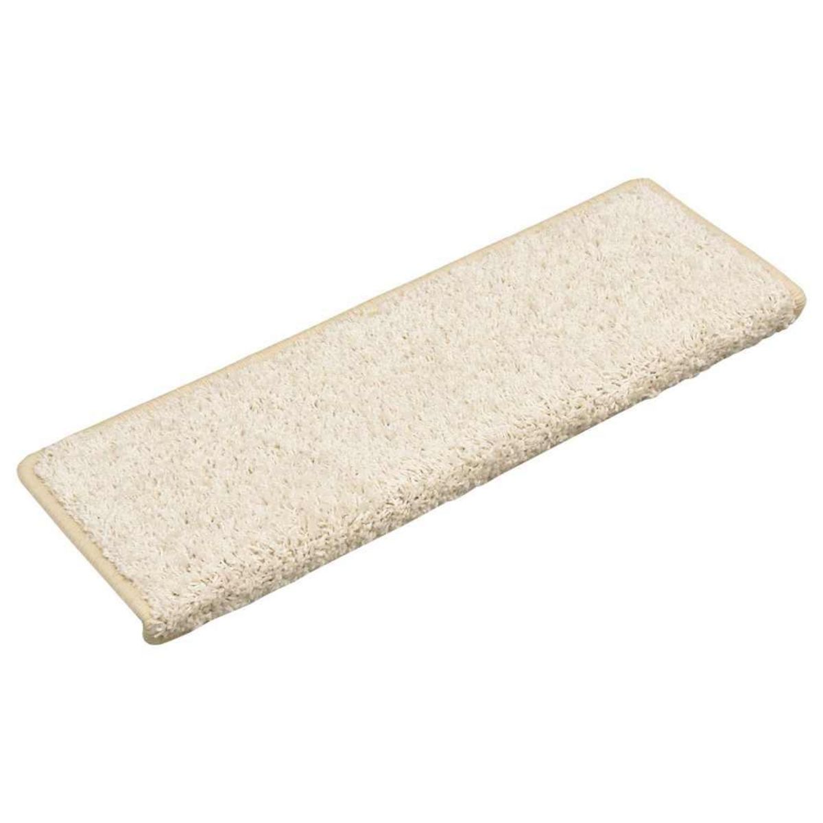 VIDAXL Tapis d'escalier 30 pcs 65x21x4 cm Blanc