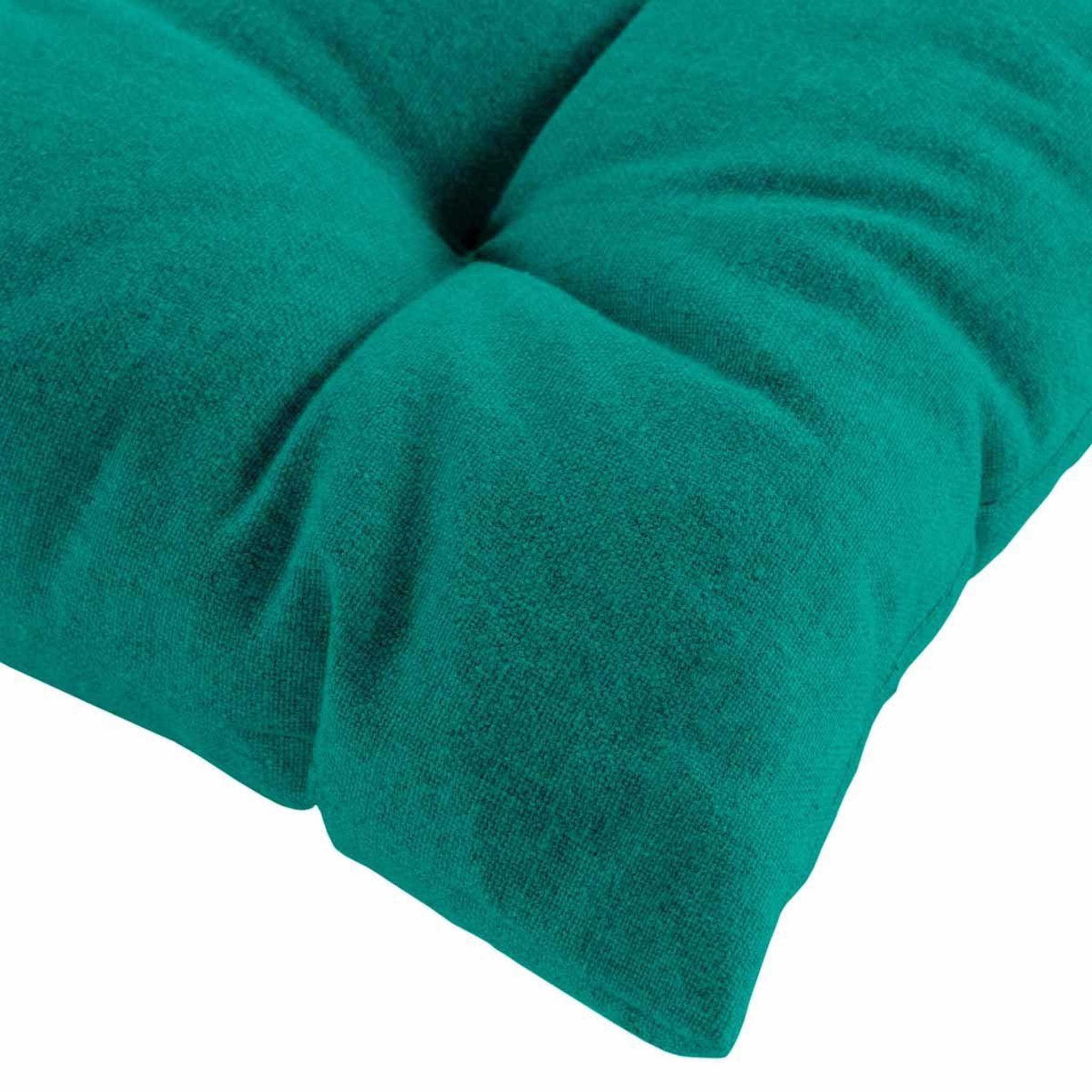 Voir la diapositive 3 : Douceur d'Intérieur Coussin de chaise  mistral  40x40cm émeraude
