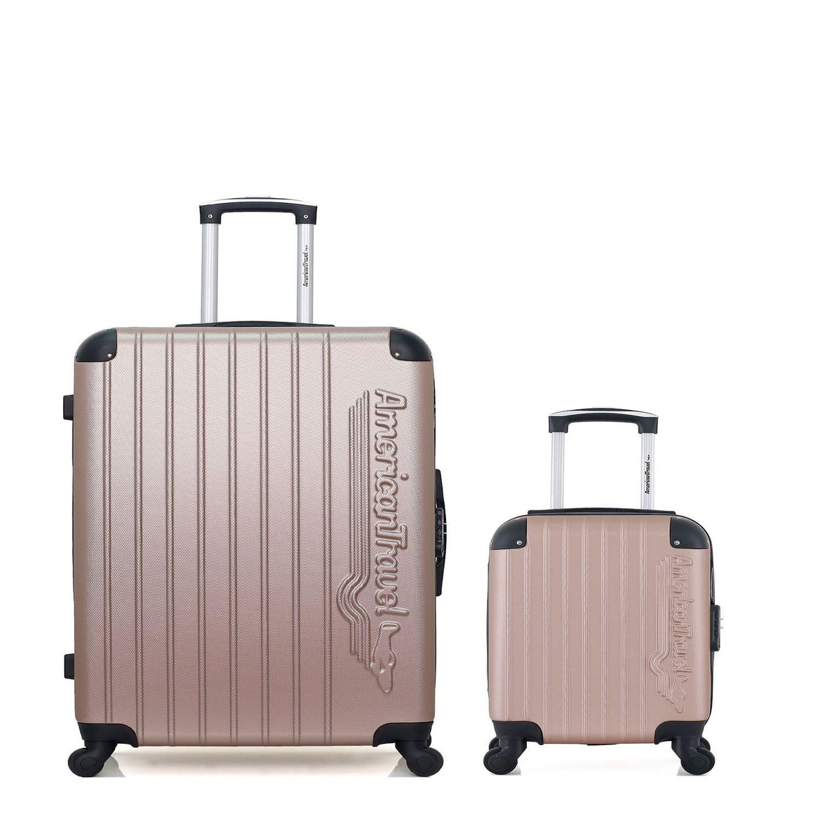 AMERICAN TRAVEL AMERICAN TRAVEL - LOT DE 2 - Valises grand format et cabine XXS BUDAPEST