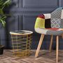 Voir la diapositive 3 : Paris Prix Table d'Appoint Design  Cyclone  40cm Jaune