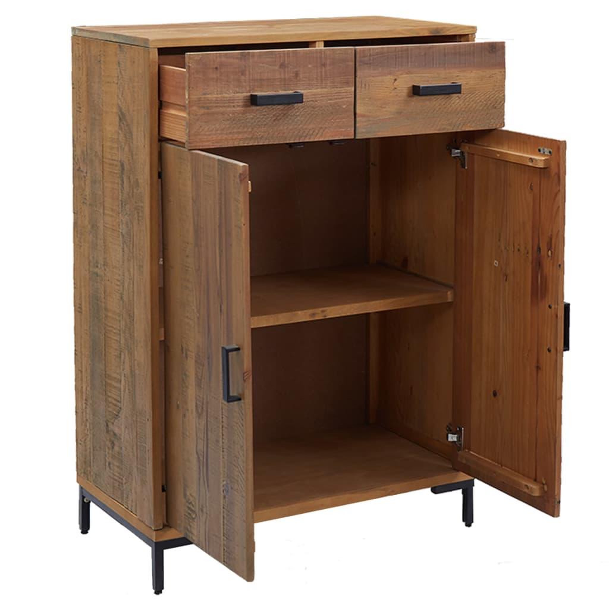 Voir la diapositive 4 : VIDAXL Etagere a chaussures 75x40x110 cm bois pin massif