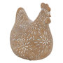 Voir la diapositive 1 : ATMOSPHERA Statuette Poule Déco  Linda  12cm Beige