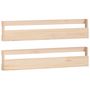 Voir la diapositive 2 : VIDAXL Etageres a chaussures murales 2 pcs 110x9x23 cm Pin massif