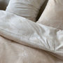 Voir la diapositive 4 : Home collection Parure housse de couette 100% coton lyocell 57fils-plage revers.