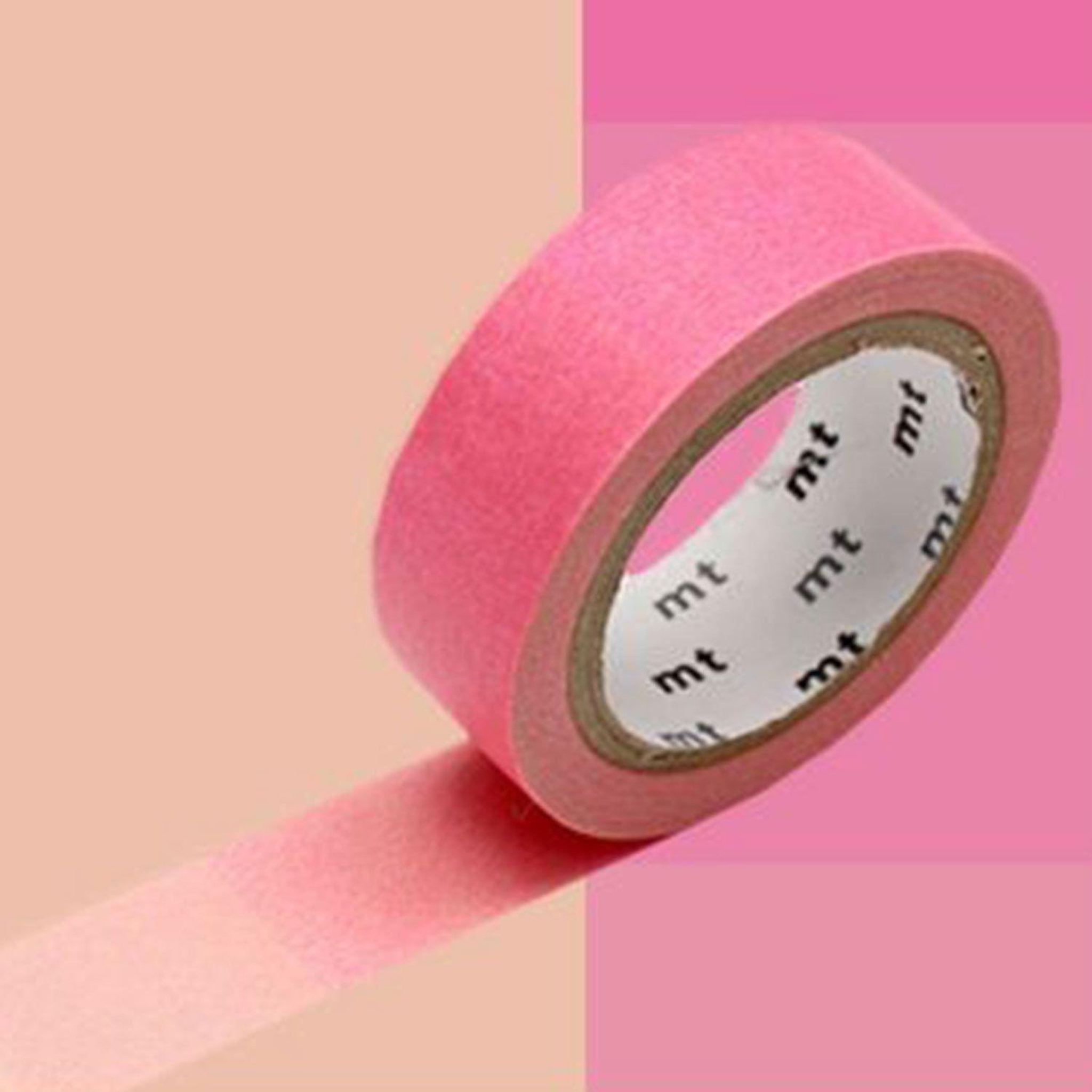Masking Tape (MT) Masking tape dégradé fluo rose et vert - 1,5 cm x 7 m