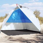 VIDAXL Tente de plage bleu azure liberation rapide impermeable
