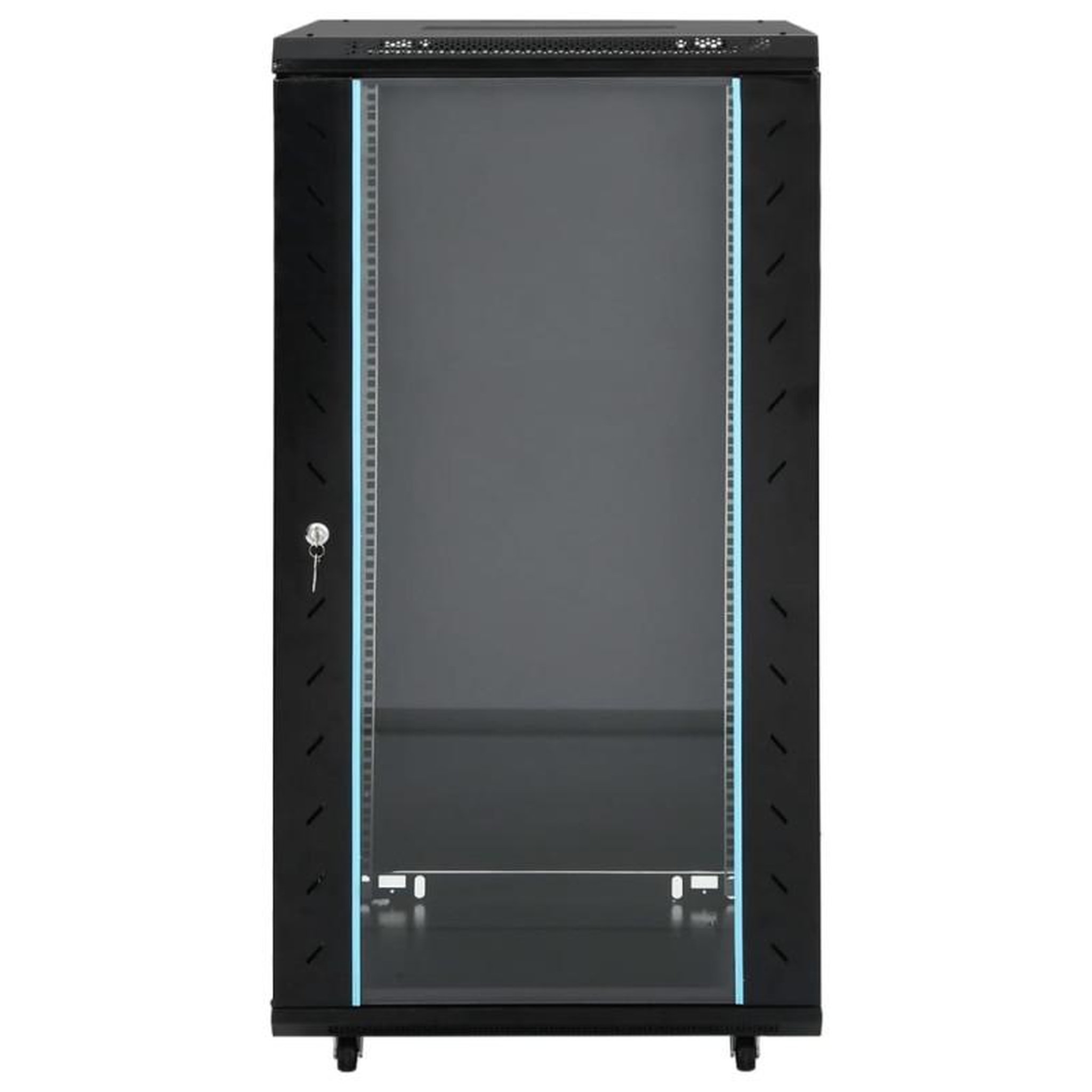 Voir la diapositive 3 : VIDAXL Coffret de réseau à pieds pivotants 22U 19 IP20 60x60x120 cm