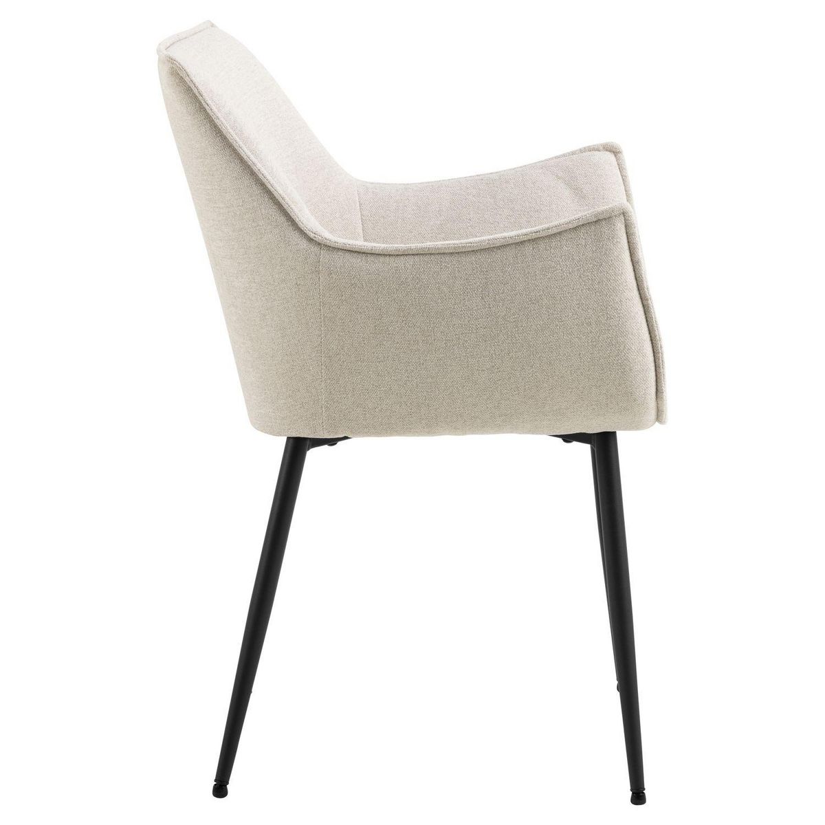 TOILINUX Lot de 2 chaises de salle à manger avec accoudoirs SORRENTO