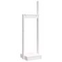 Voir la diapositive 2 : VIDAXL Porte-buches Blanc 33,5x30x110 cm Bois massif de pin