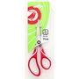 Voir la diapositive 1 : AUCHAN Paire de ciseaux bouts pointus 17cm droitier bi matière rouge