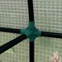 Voir la diapositive 4 : OUTSUNNY Serre de jardin 1,8 m² - 2 portes zippées 4 fenêtres - acier PE vert