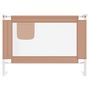 Voir la diapositive 3 : VIDAXL Barriere de securite de lit enfant Taupe 90x25 cm Tissu