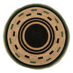 ATMOSPHERA Tapis Rond Imprimé en Jute  Malakite  120cm Multicolore