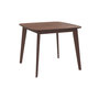 Voir la diapositive 1 : Rendez vous déco Table carrée 4 personnes en bois foncé finition noyer 90 cm-Julio