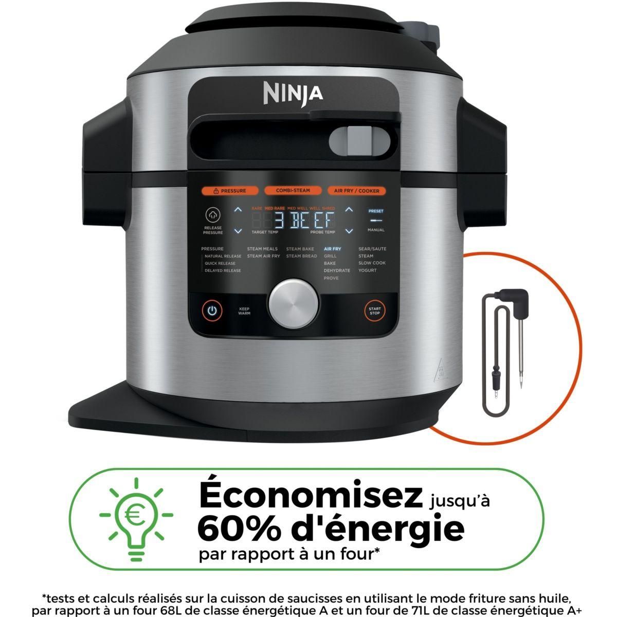 NINJA Multicuiseur Foodi Max OL750EU  gris/noir 7,5 L, 14 modes de cuisson dont air fryer