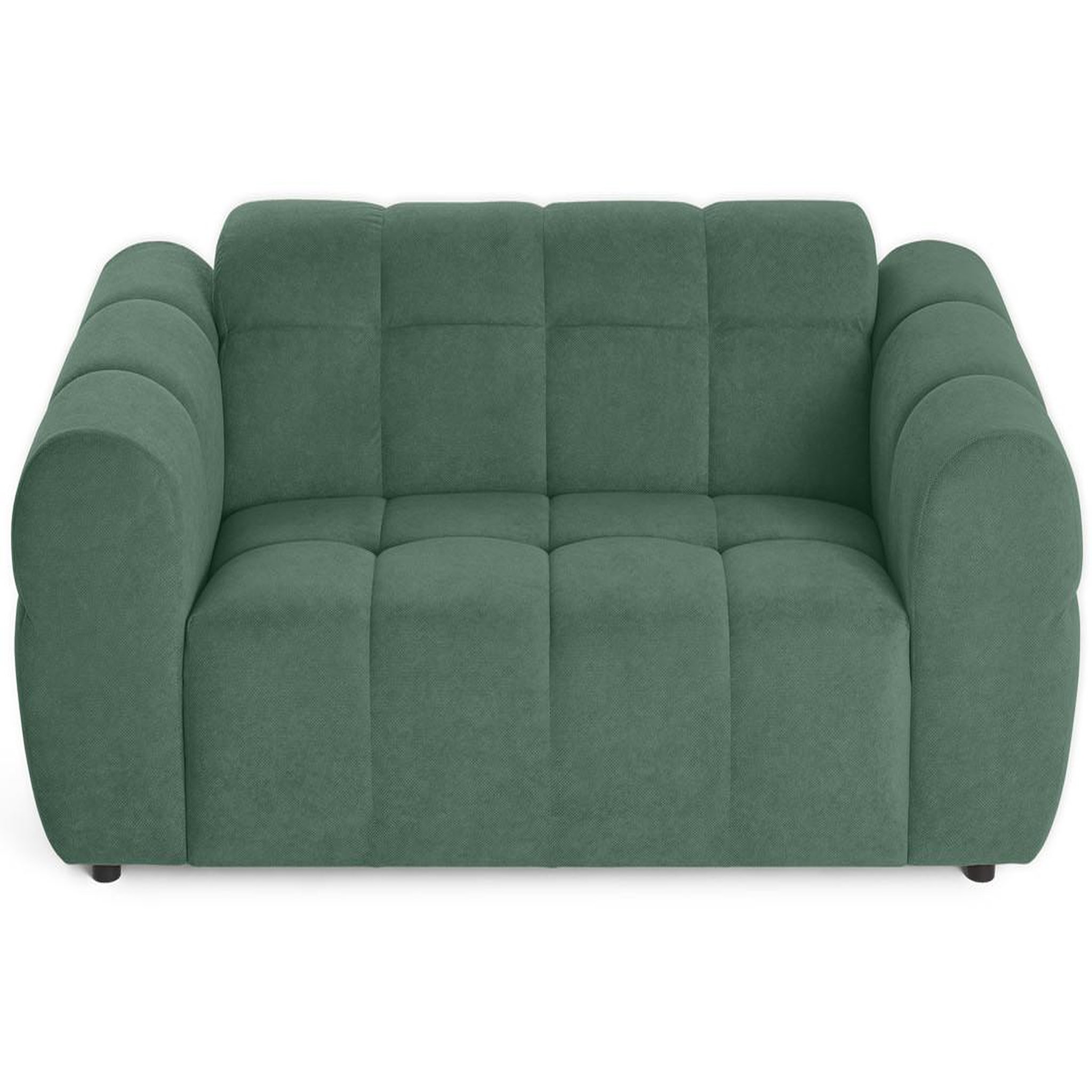 Voir la diapositive 3 : BEST MOBILIER Ray - canapé droit 2 places en tissu texturé