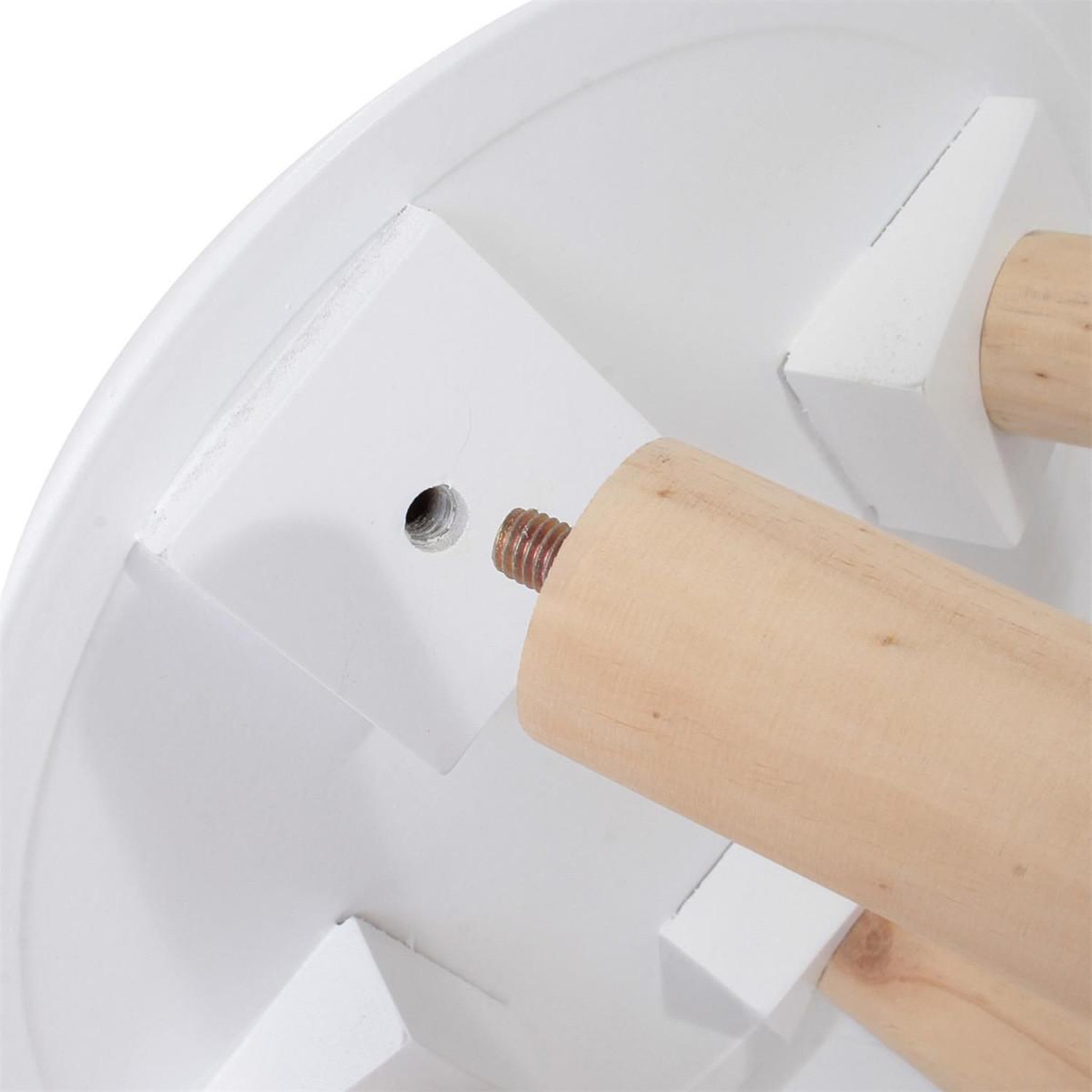 Voir la diapositive 6 : The Home Deco Factory Lot de 2 tables gigognes  sanda  49cm blanc