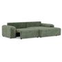 Voir la diapositive 5 : BEST MOBILIER Rebecca - canapé d'angle droit 4 places convertible avec coffre en velours texturé