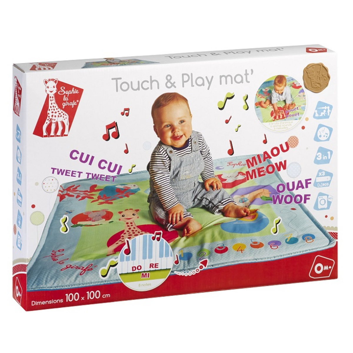 VULLI Tapis d'éveil Touch'n Play - Sophie la girafe