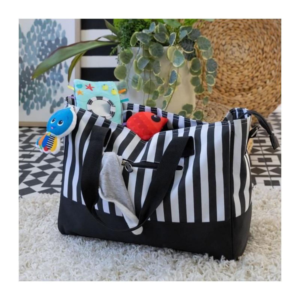 BABY EINSTEIN BABY EINSTEIN Balancelle Ocean Explorers, légere et compacte, siege pivotant a 180°, jouets inclus, modele Curious Comfort