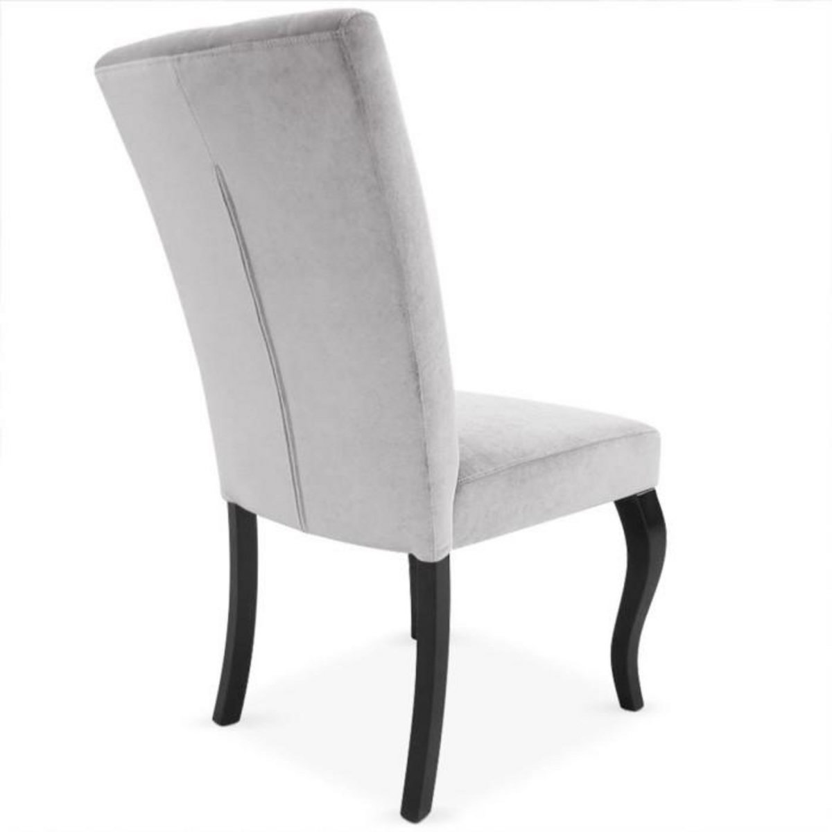 Paris Prix Lot de 2 Chaises Design Velours  Lucky  106cm Gris