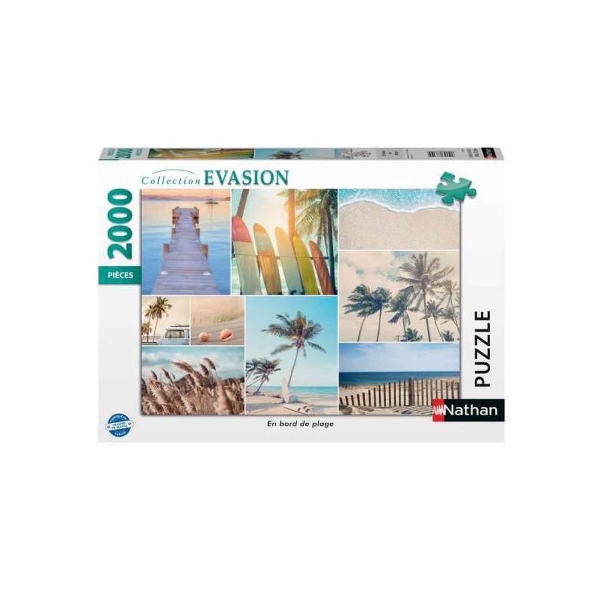 Nathan Nathan - Puzzle 2000 pieces - En bord de plage