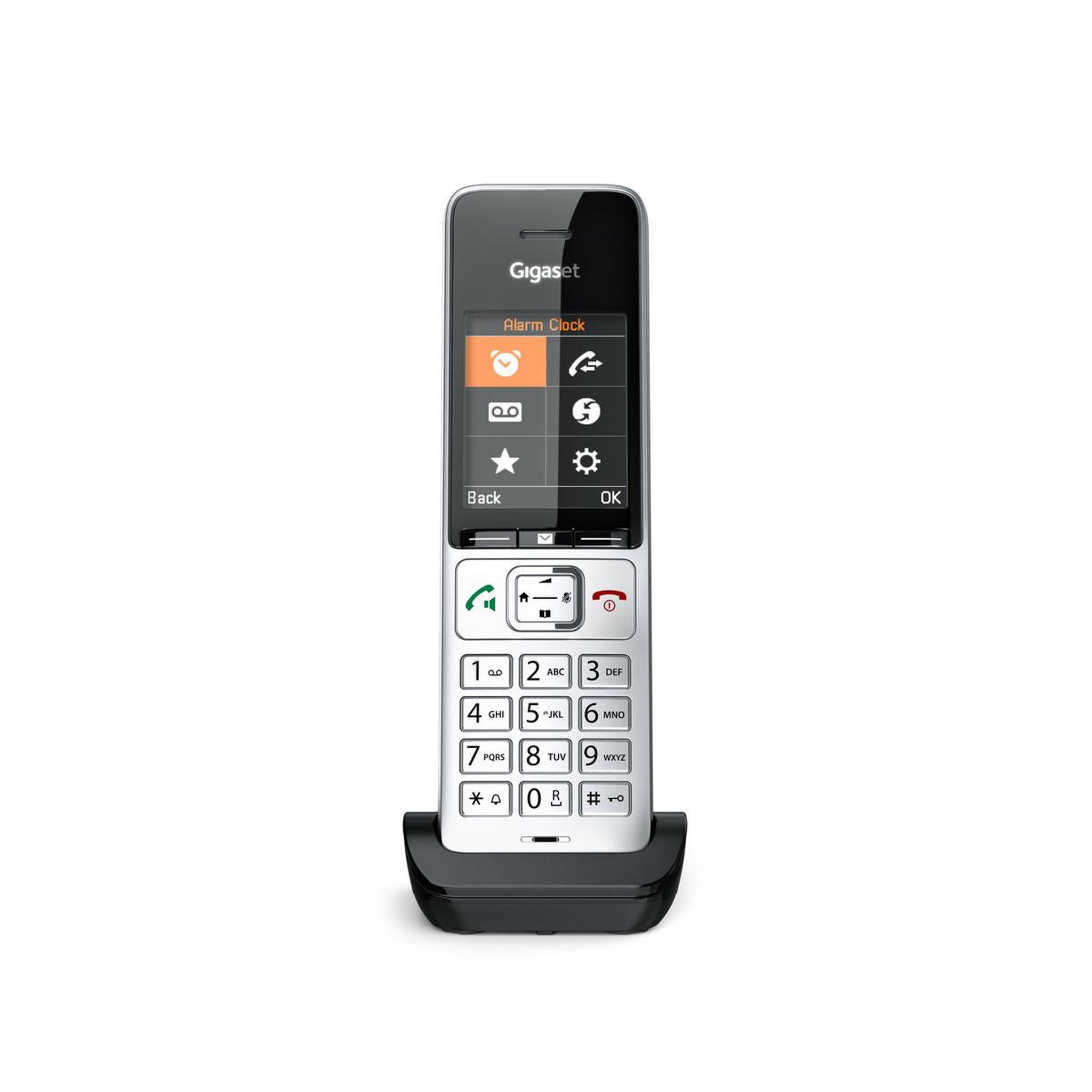 Voir la diapositive 2 : GIGASET Téléphone analogique/dect gigaset comfort 500hx avec identification de l'appelant, noir, argent