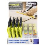 Lyra Box de 20 Crayons graphites Lyra Dry Profi + 8 étuis de 12 mines graphite 2B + 4 étuis de 12 mines couleurs