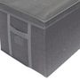 Voir la diapositive 2 : ATMOSPHERA Sac compresseur avec coffre de rangement - 40 x H. 25 cm -Gris