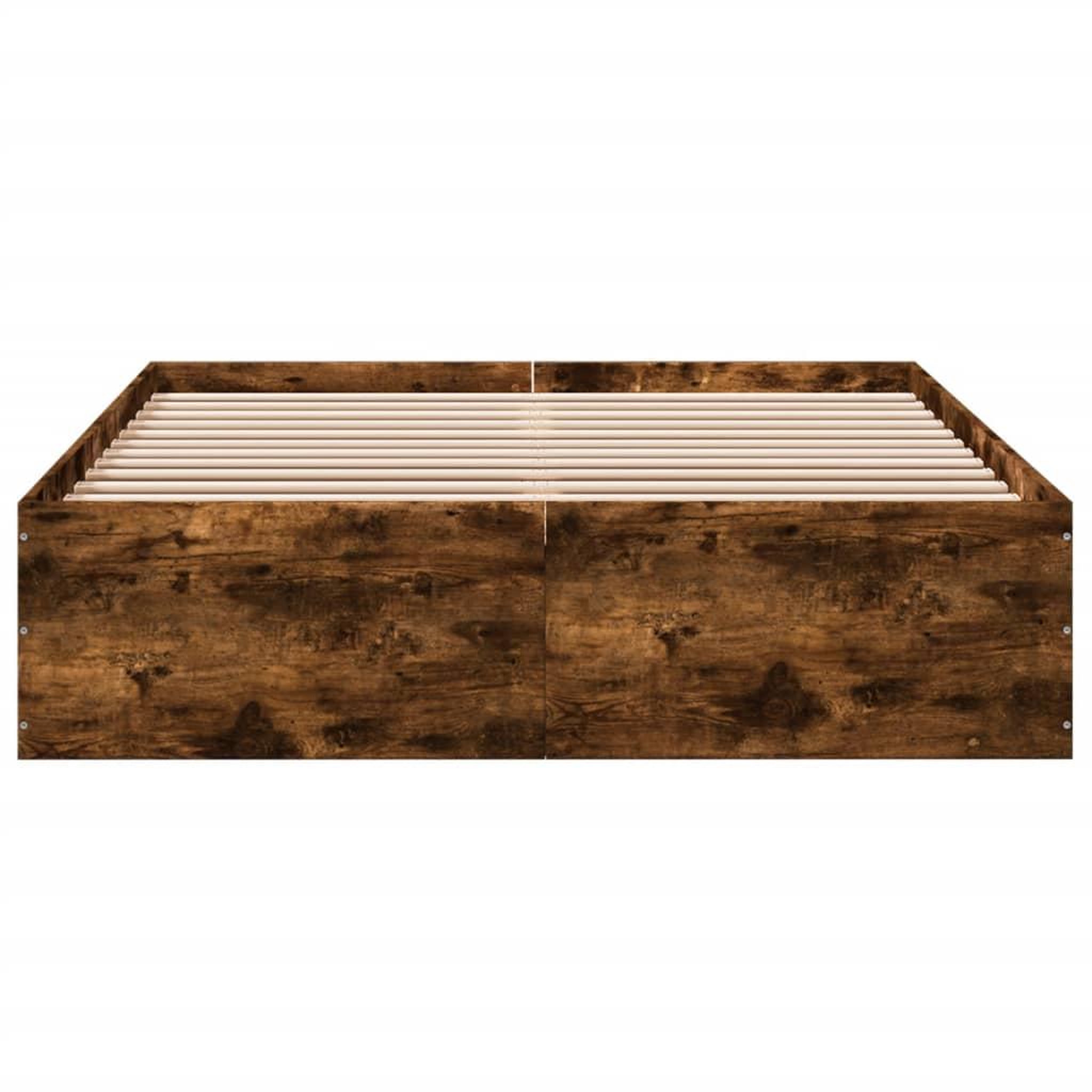 Voir la diapositive 4 : VIDAXL Cadre de lit sans matelas chene fume 120x200 cm