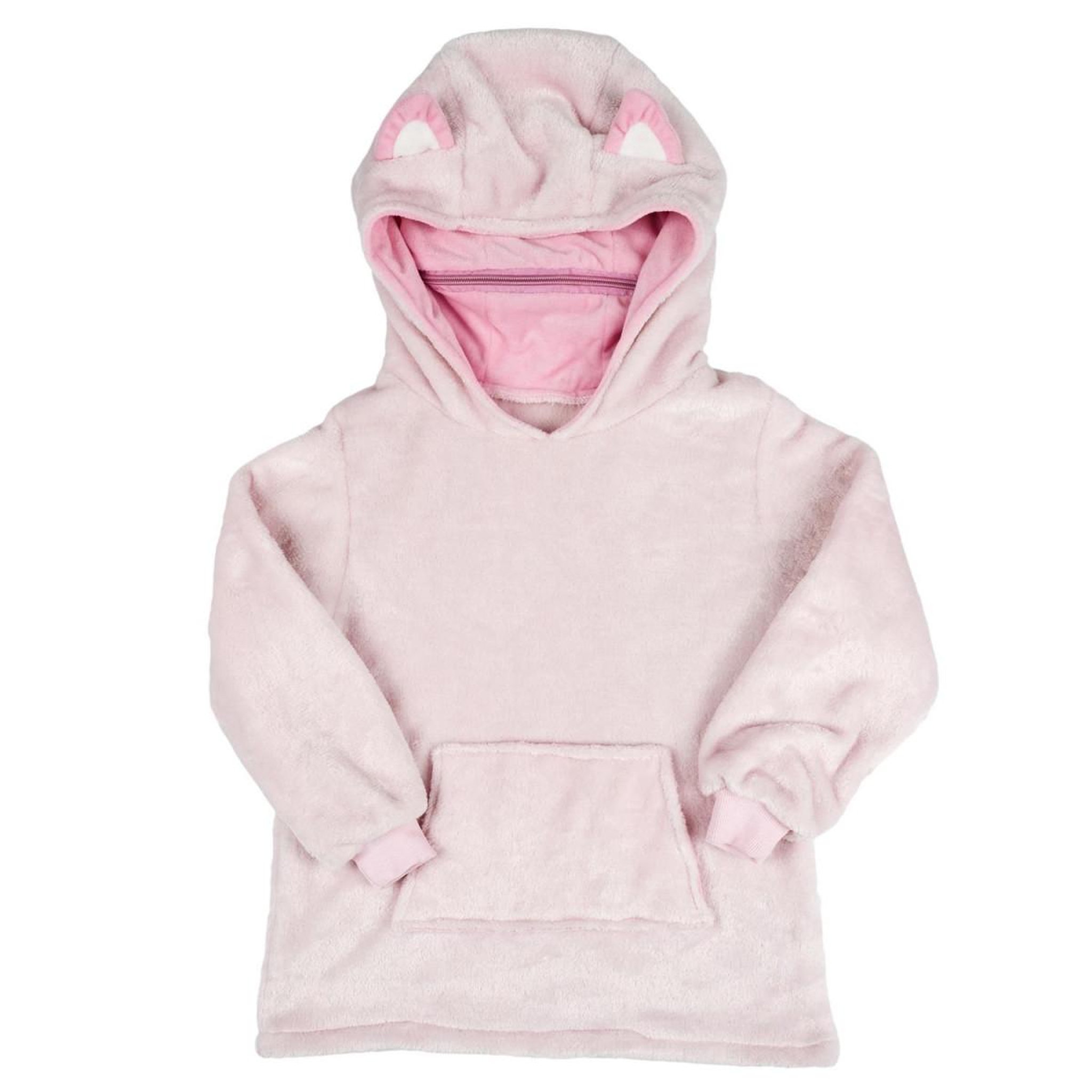 HOME DECO KIDS Sweat pochon peluche  enfant  66cm rose