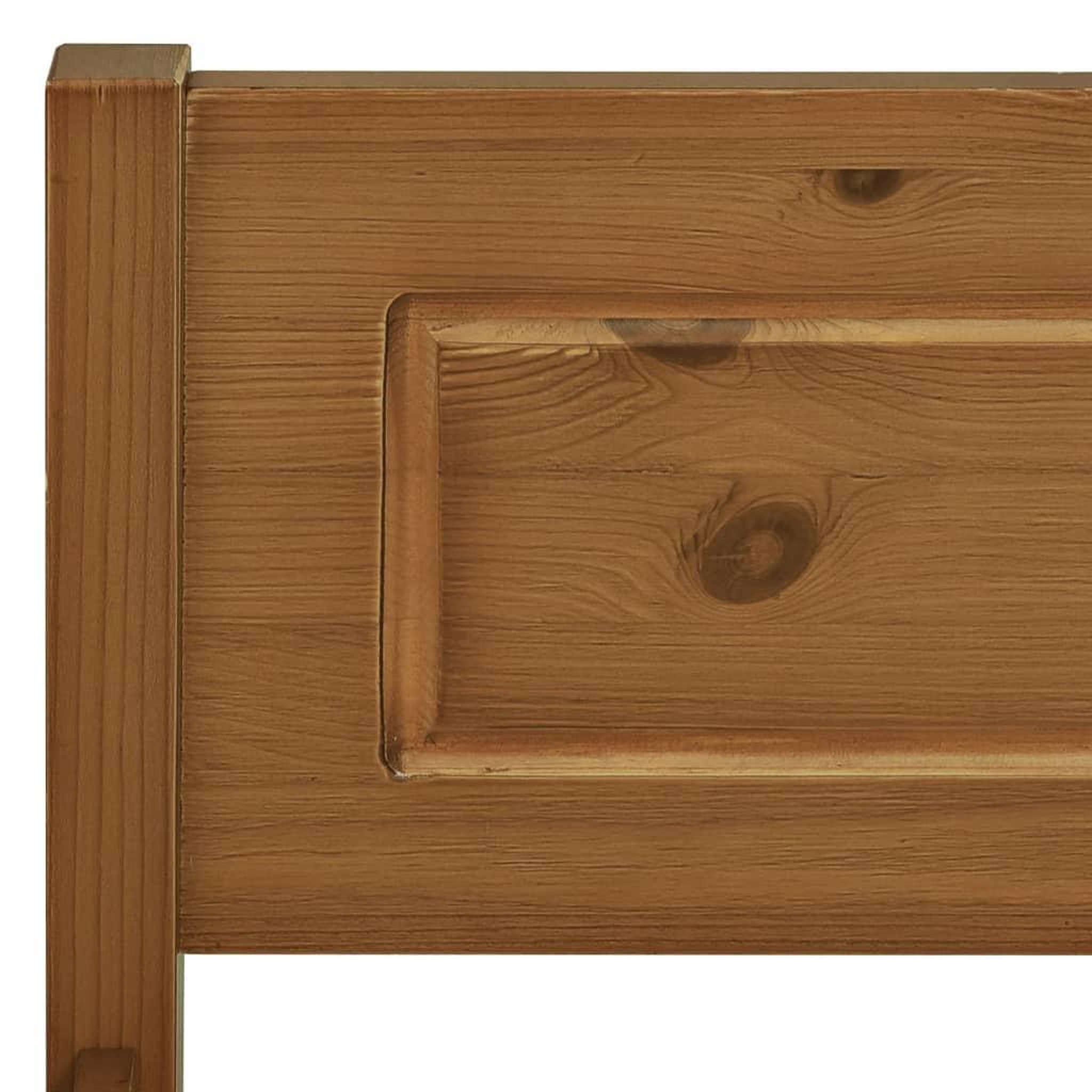 Voir la diapositive 5 : VIDAXL Cadre de lit Bois de pin massif Marron miel 90x200 cm