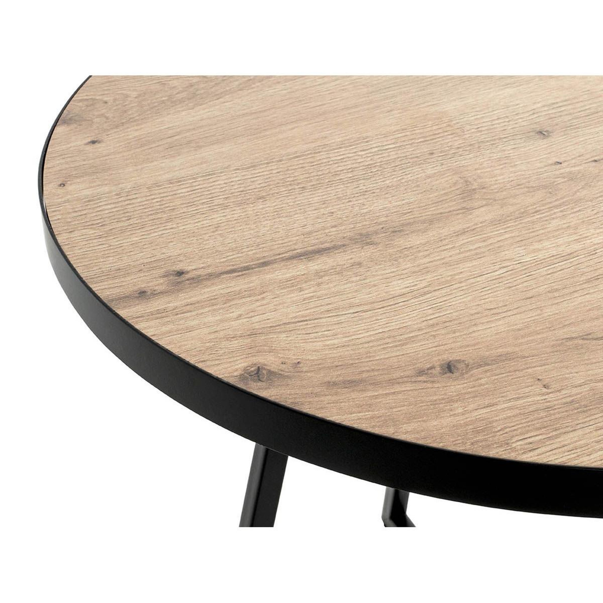 Voir la diapositive 3 : Paris Prix Table basse  miranda  60cm chêne & noir