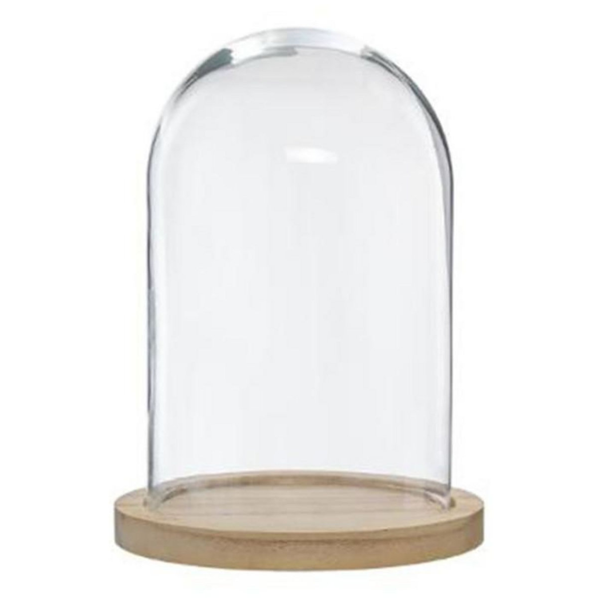 ATMOSPHERA Cloche Décorative en Verre  Shine  26cm Naturel