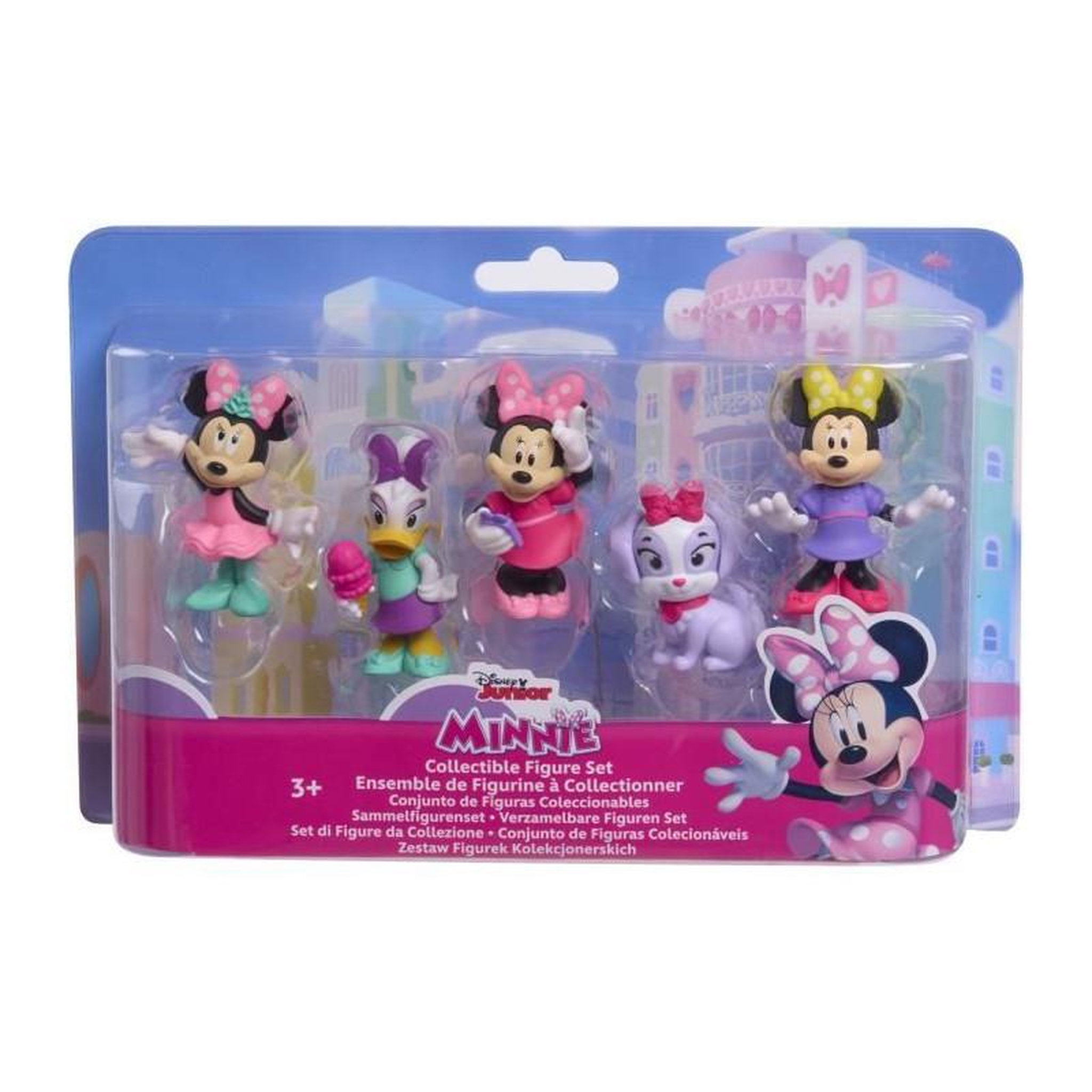 GENERIQUE Figurines - DISNEY MINNIE MOUSE - Pack de 5 Figurines Minnie Mouse - Non articulées, 6 cm