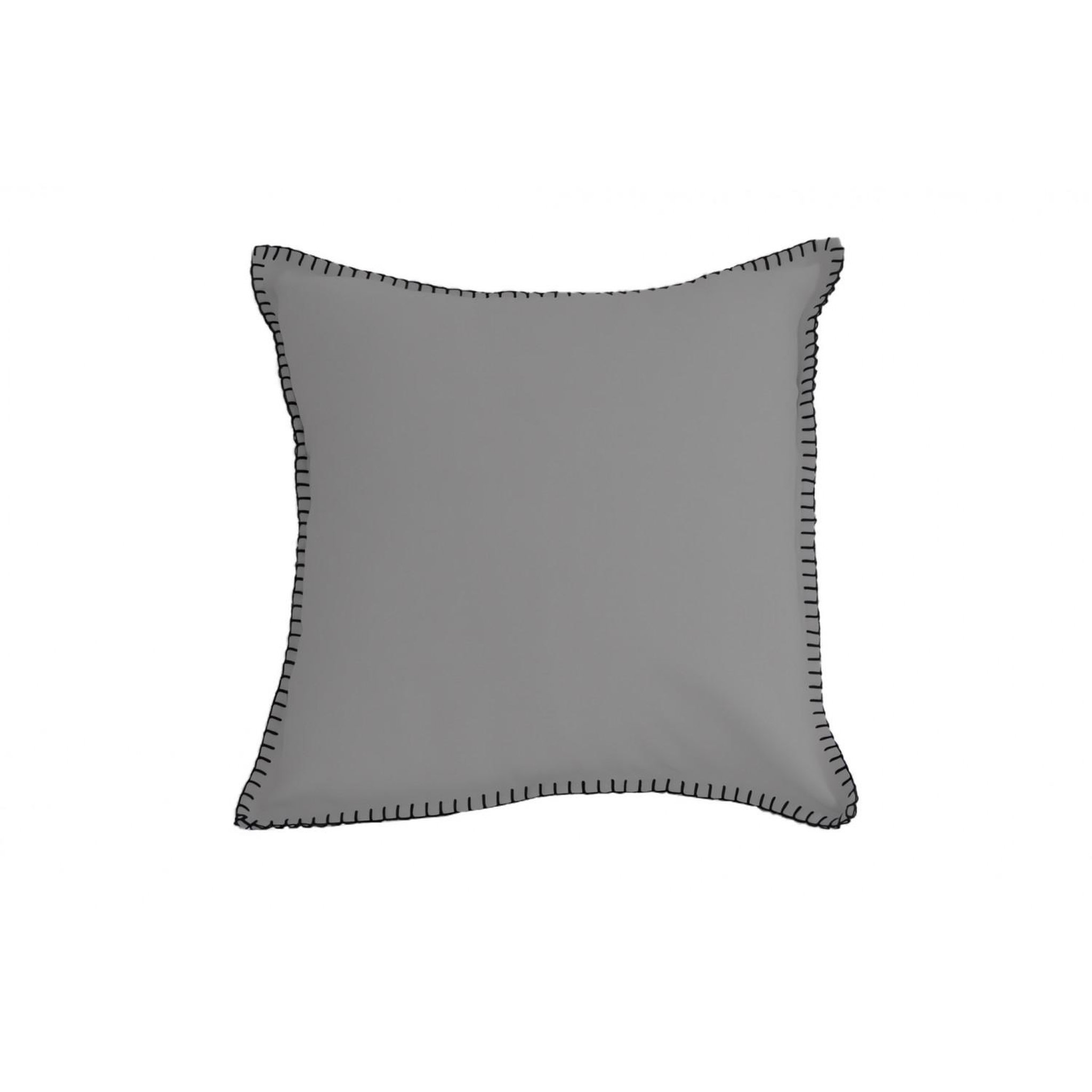 SOLEIL D'OCRE Coussin en coton lavé 40x40 cm SPIRIT, par Soleil d'Ocre. Coloris disponibles : Bleu, Jaune