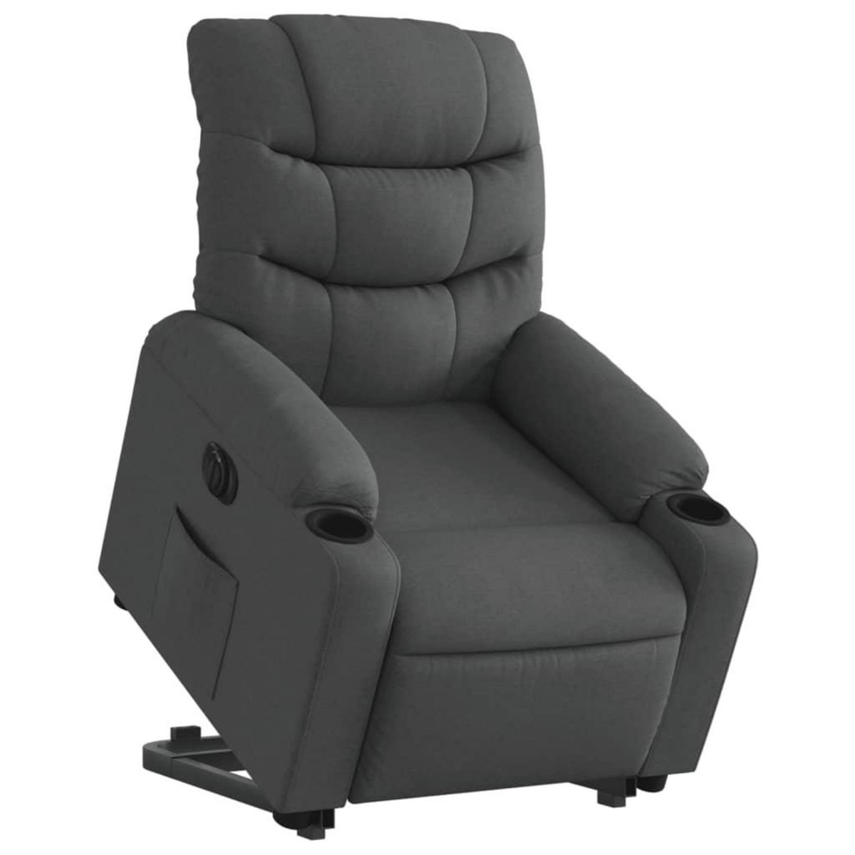 VIDAXL Fauteuil inclinable electrique gris fonce tissu