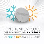 Energizer 2 piles bouton lithium ultim CR2025 ENERGIZER