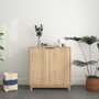 Voir la diapositive 2 : CONCEPT USINE Buffet en bois avec 2 portes et 2 niches SCANDI