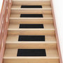 Voir la diapositive 1 : VIDAXL Tapis d'escalier auto-adhesifs 30 pcs noir 60x25 cm