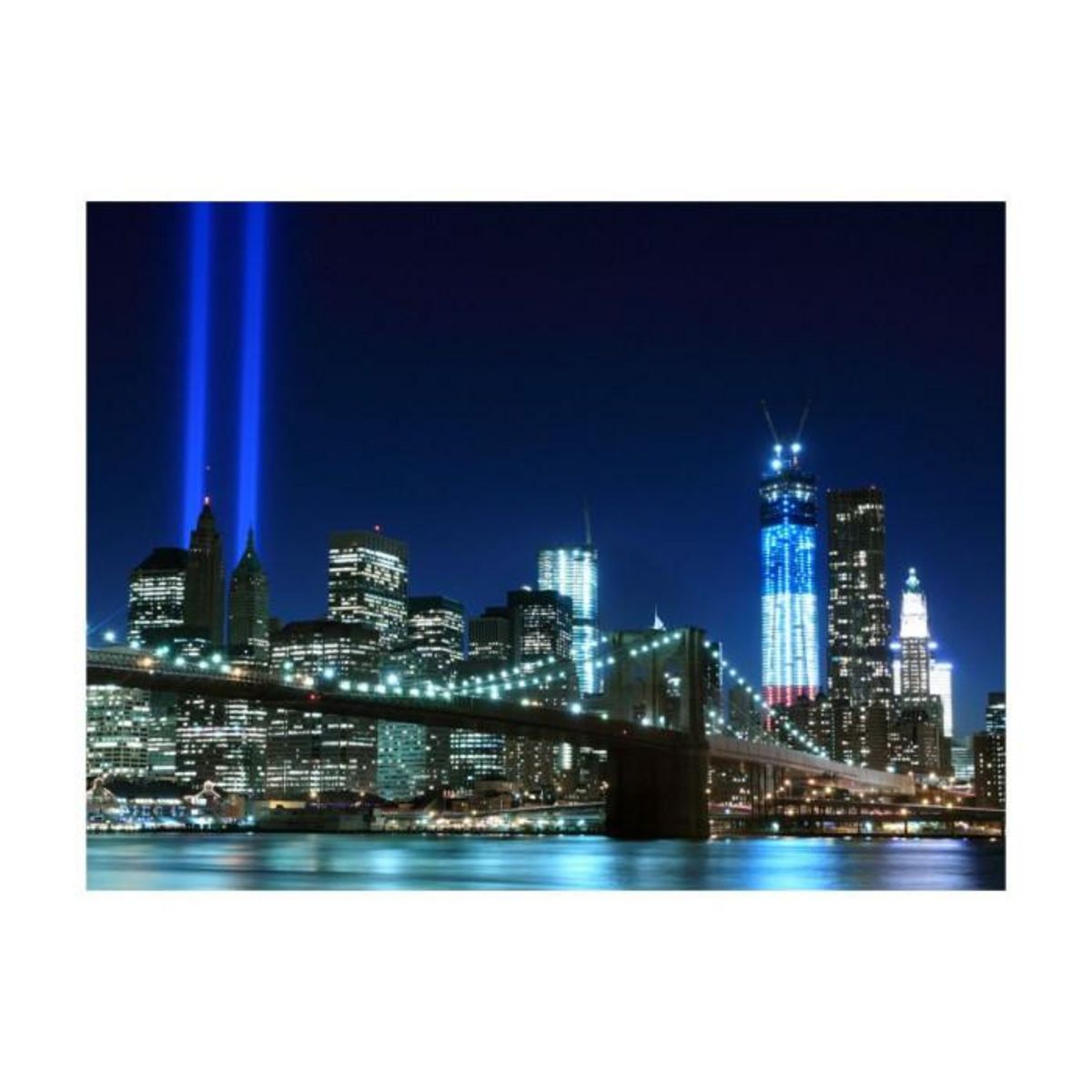 Paris Prix Papier Peint  Floodlights Over NYC