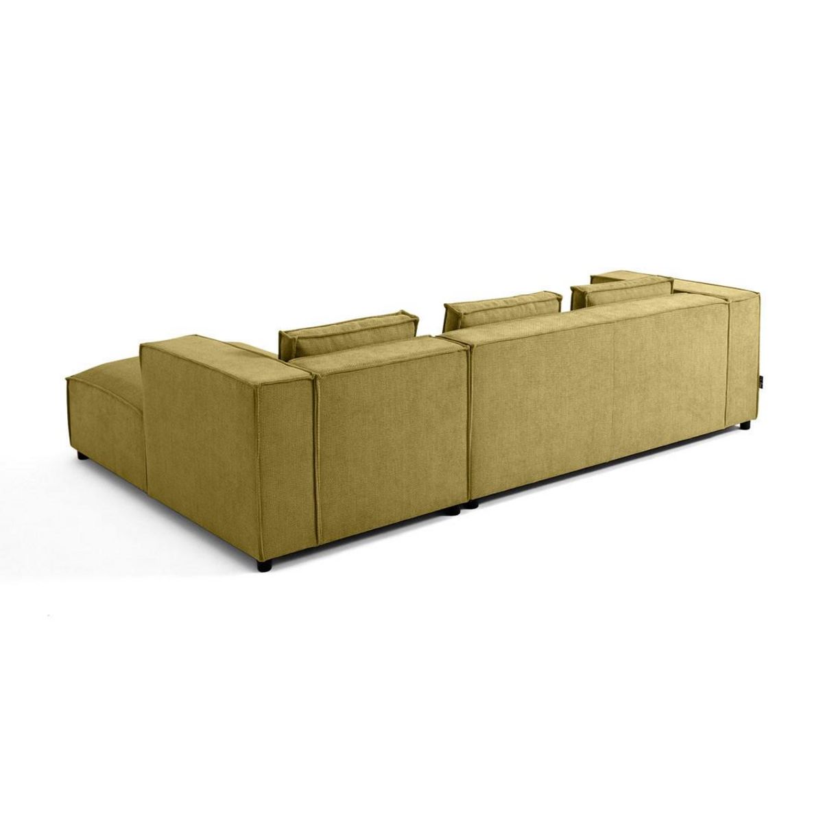 LISA DESIGN Stella - canapé d'angle droit - 4 places - en tissu texturé